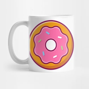 Doughnut with meses cartoon Mug